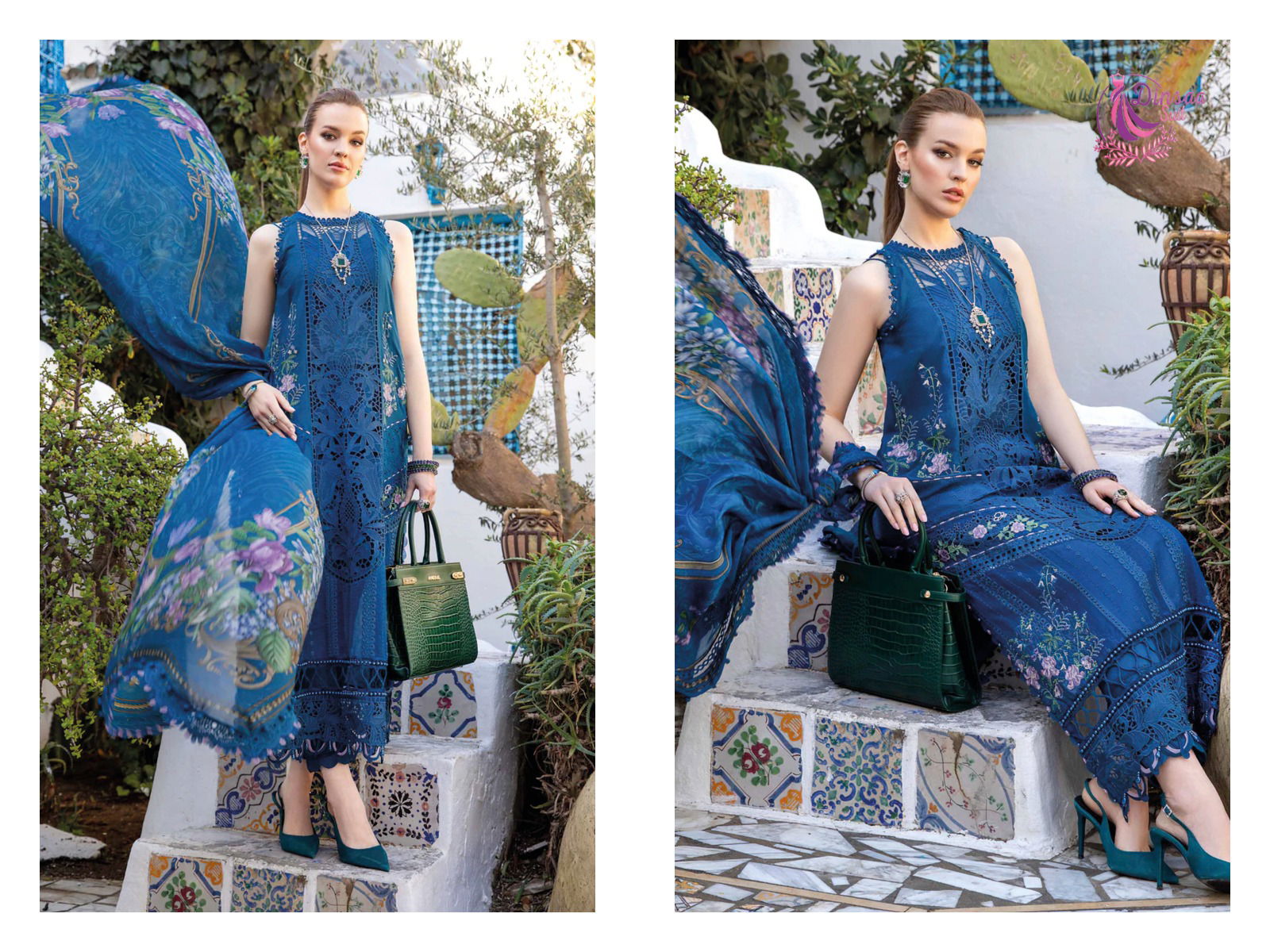 Maria B Vol 4 By Dinsaa Cotton Embroidery Pakistani Suits Wholesale Shop In Surat
